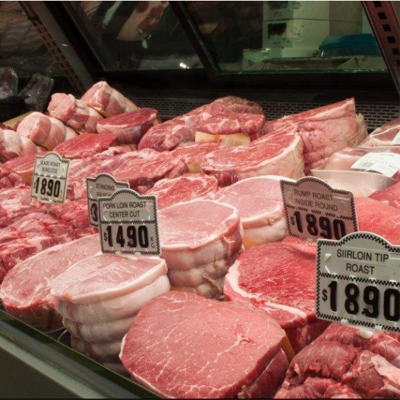 Assortment of fresh butcher meat
