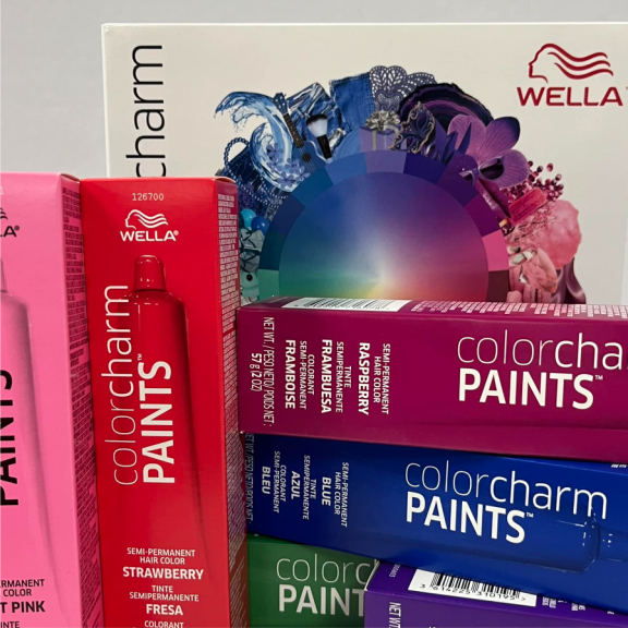 Color charm professional hair dye in fun colors
