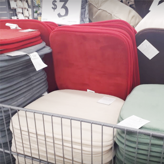Assortment of chair cushions