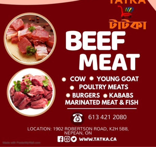 a flyer for beef meat