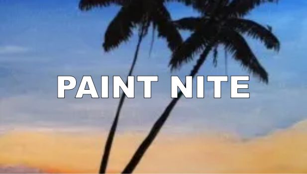 silhouette palm trees against tropical sunrise