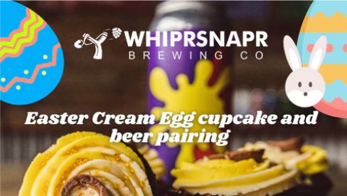 whipper snapper easter cream egg cupcake and beer pairing