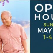Open House Sunday May 28 from 1 until 4 pm