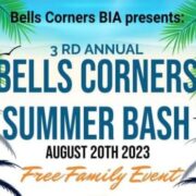Bell corners summer bash flyer.