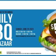 BBQ and Bazaar at Jami Omar June 25 at noon