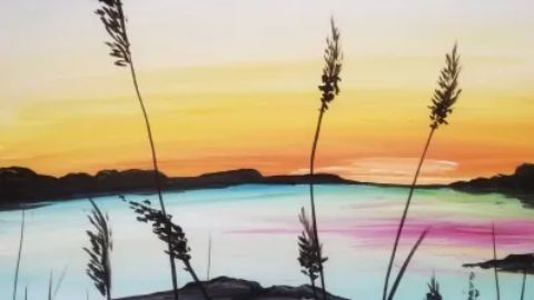 Paint Nite: Summer Sunset on the Lake