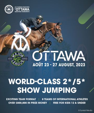 The poster for the ottawa world class show jumping.