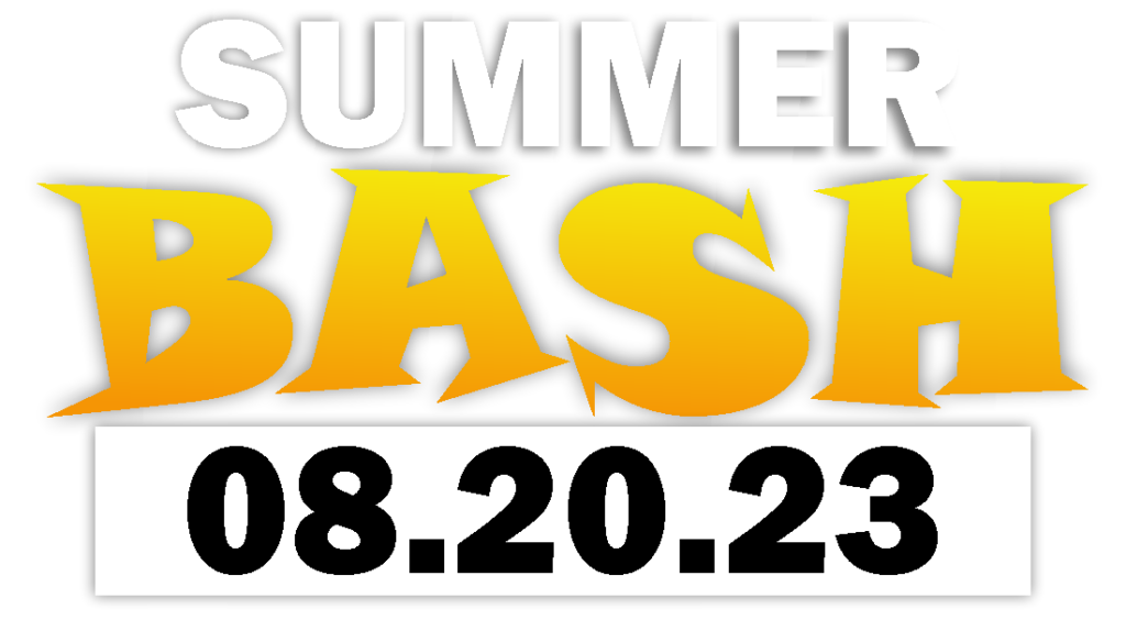 The logo for summer bash.