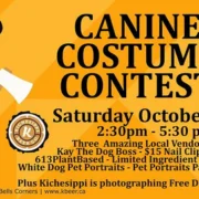 Canine costume contest flyer.